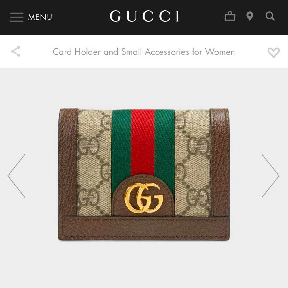 Ophidia GG card case wallet